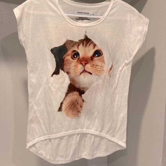 MITTELMEER Tops - Cat tshirt